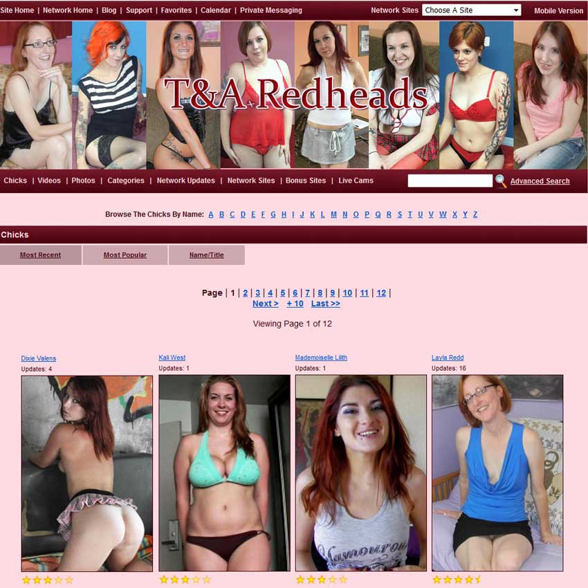 T and A Redheads
